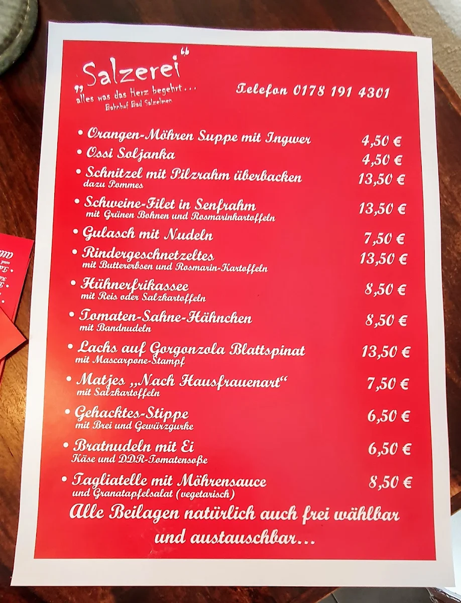 Speisekarte photo 2