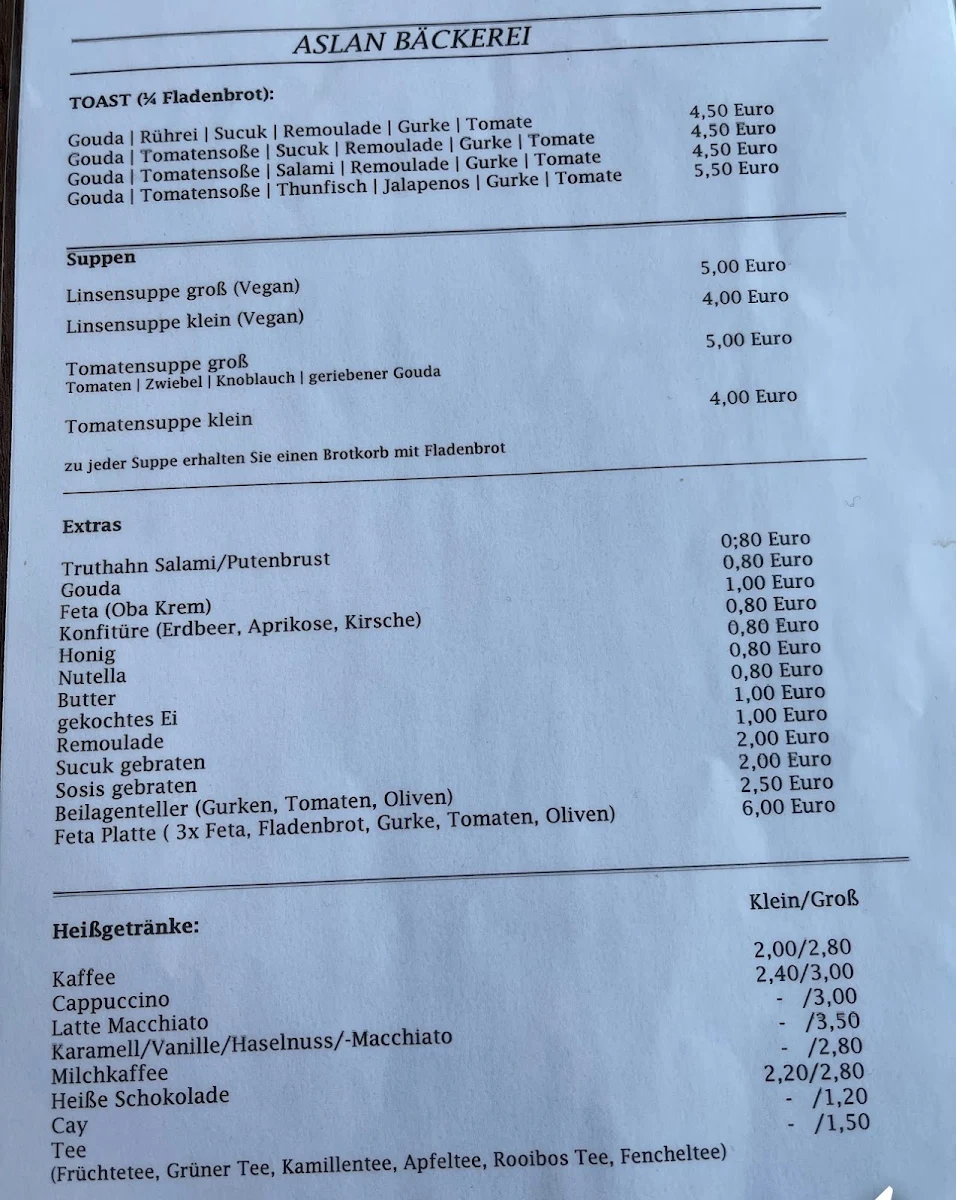Speisekarte photo 3