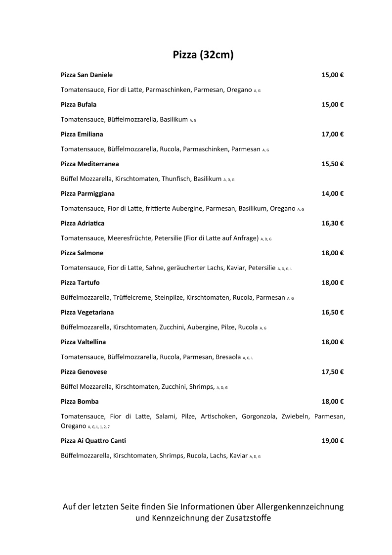 Speisekarte photo 6