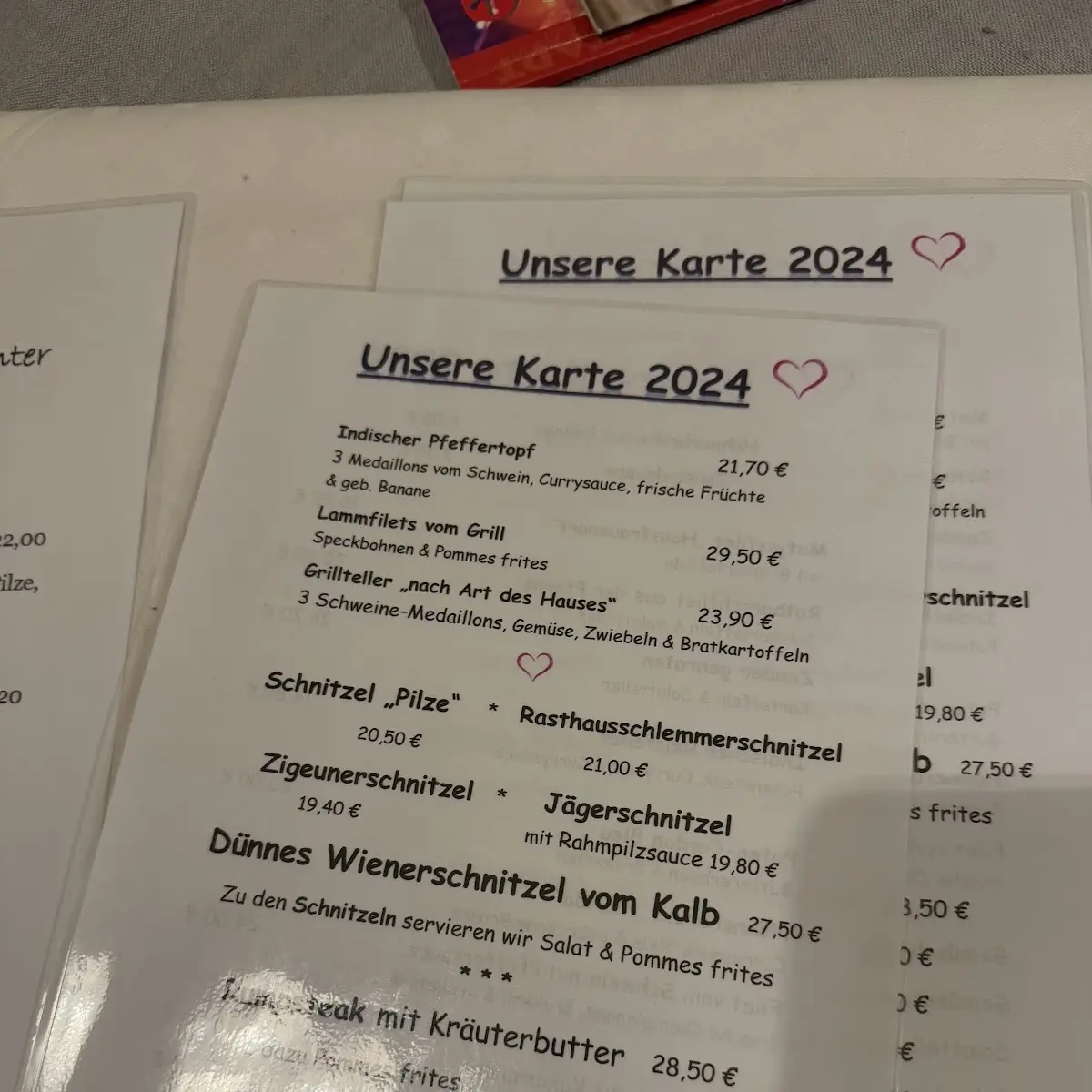 Speisekarte photo 2