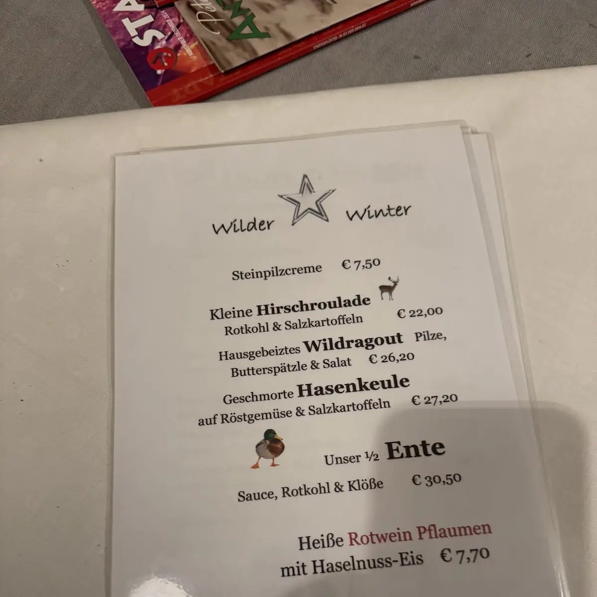 Speisekarte photo 3