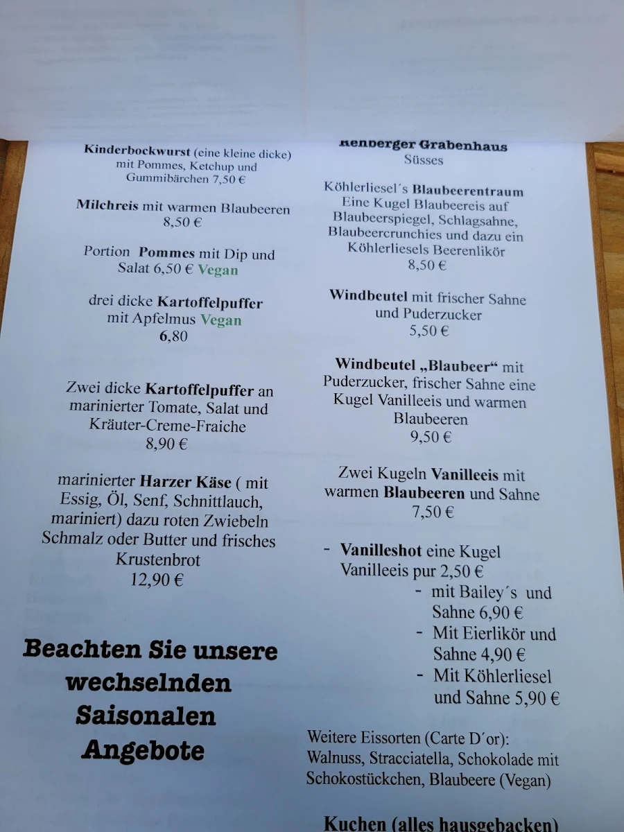 Speisekarte photo 2