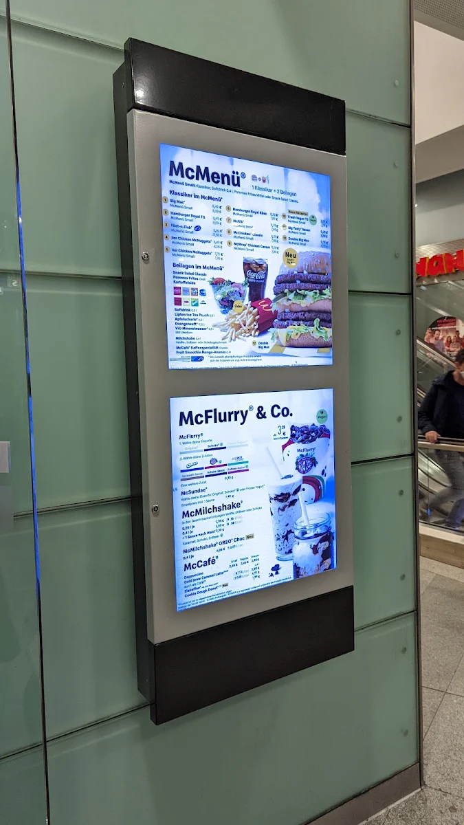 Speisekarte, McDonald's