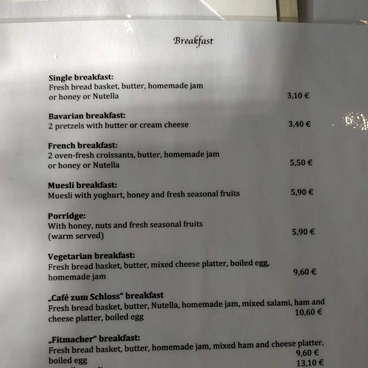 Speisekarte photo 10