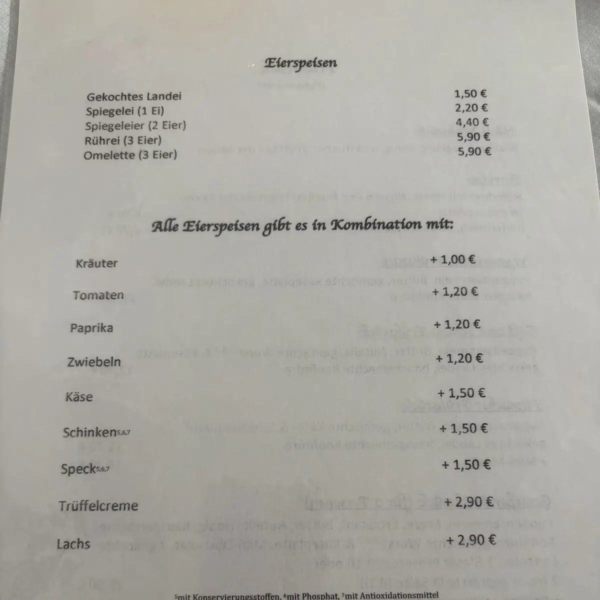 Speisekarte photo 4