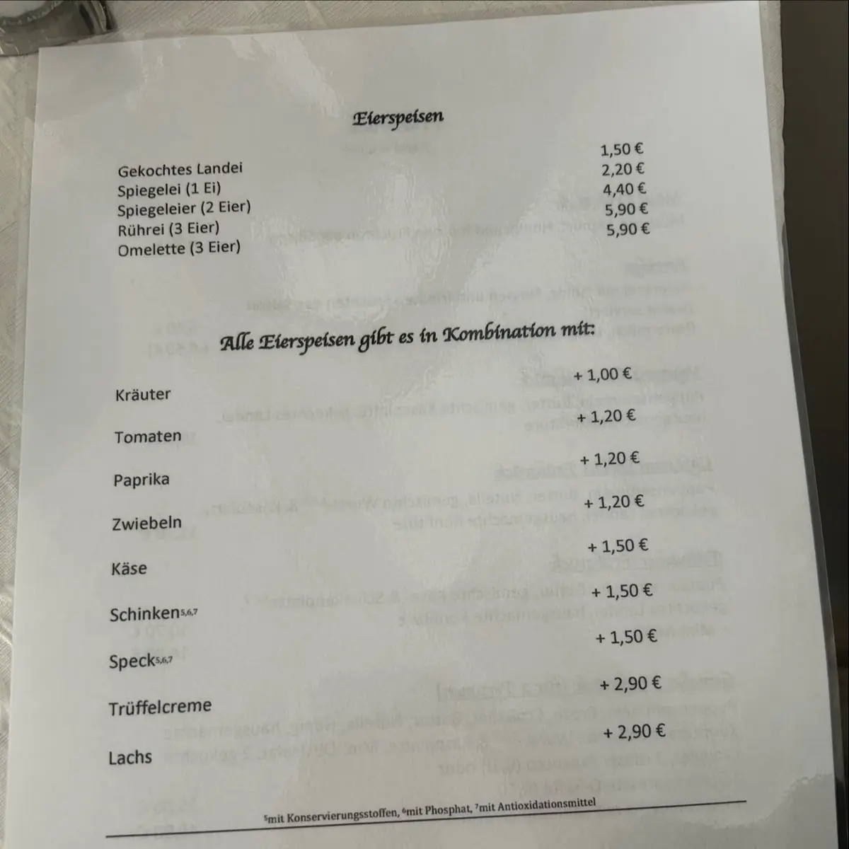 Speisekarte photo 6