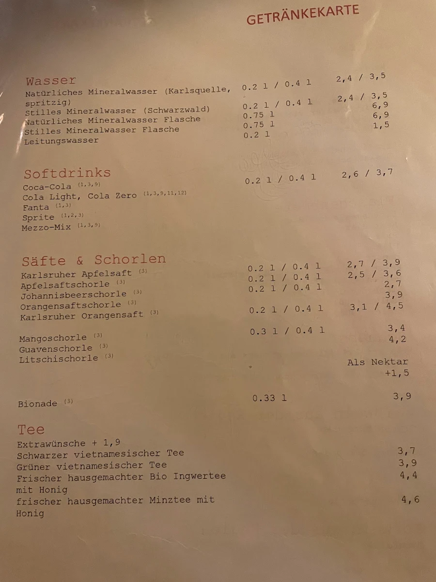 Speisekarte photo 5