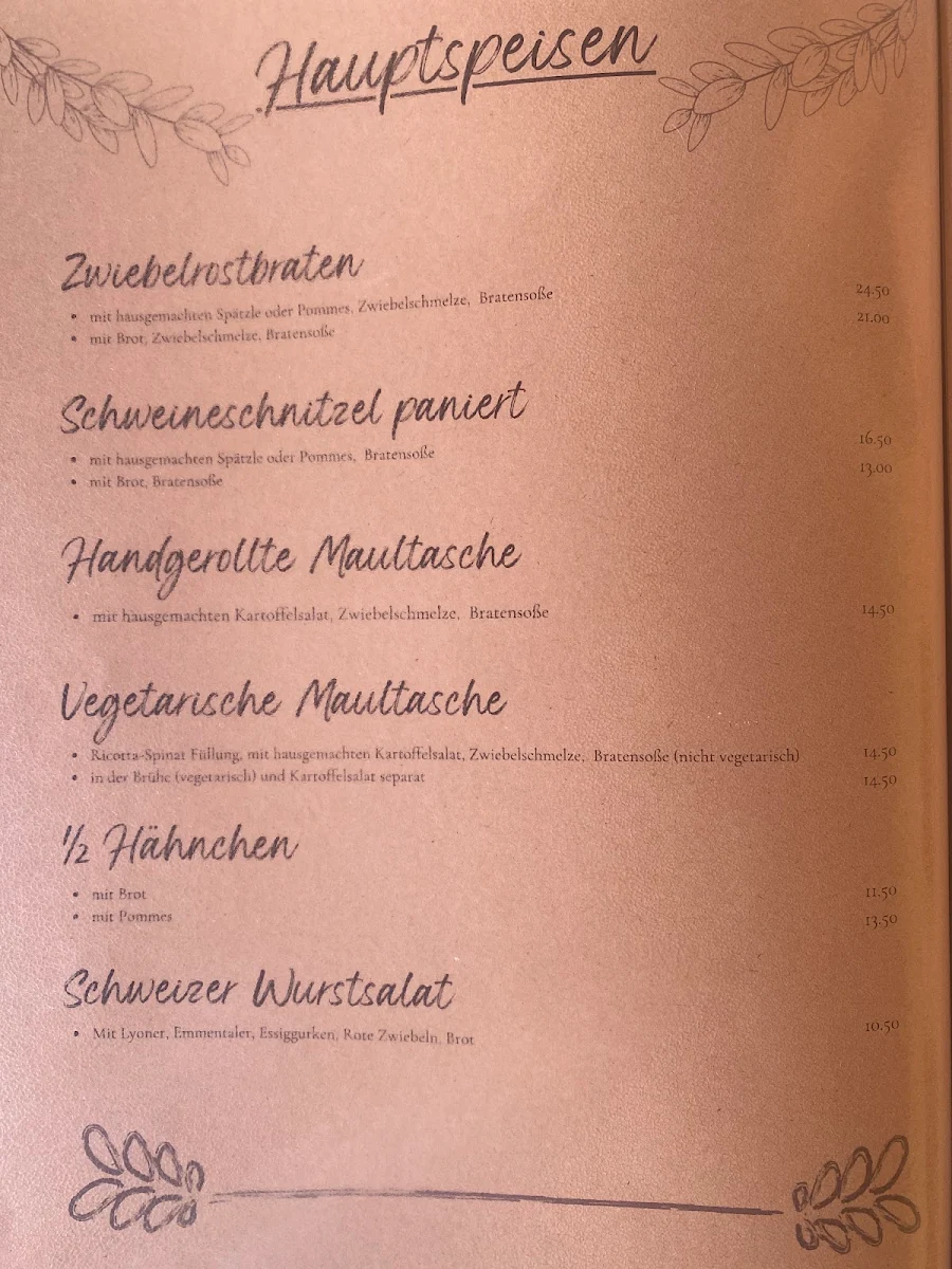Speisekarte photo 1