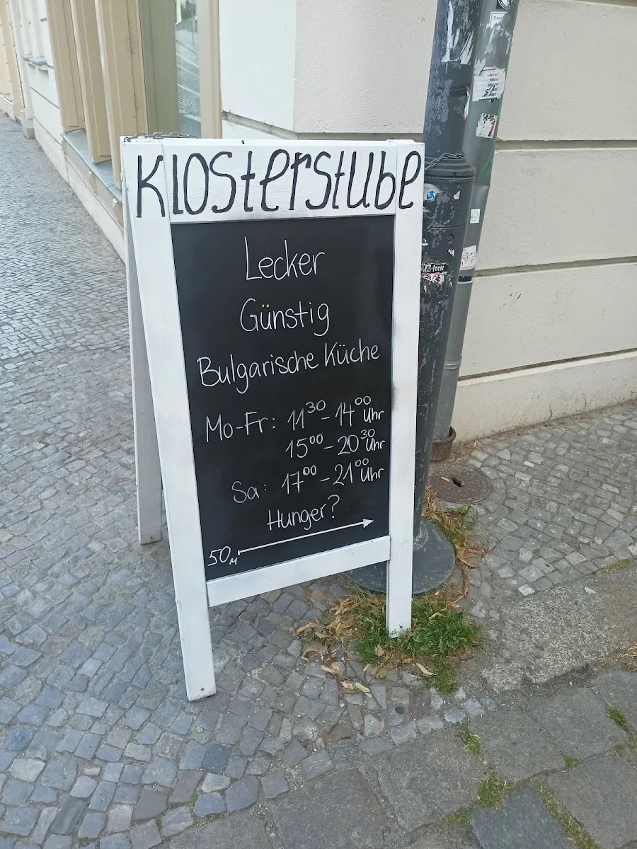Speisekarte, Klosterstube