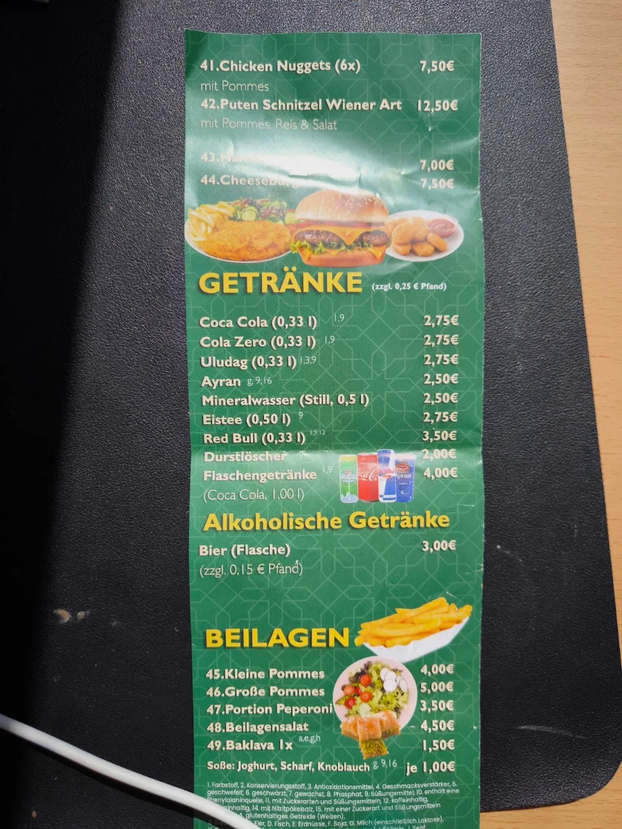 Speisekarte photo 4