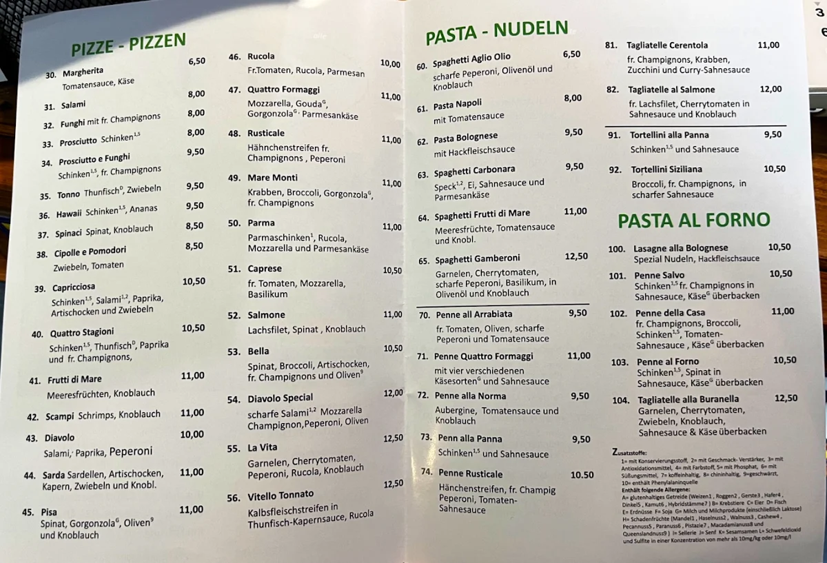 Speisekarte photo 2
