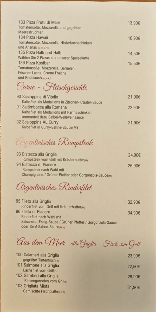 Speisekarte photo 1
