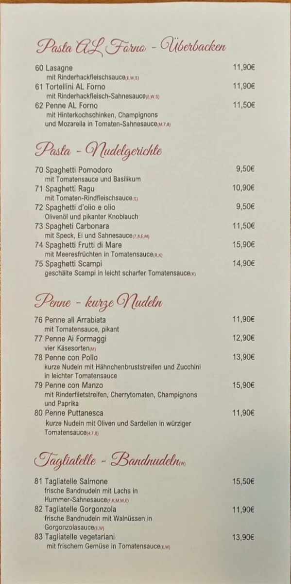 Speisekarte photo 2