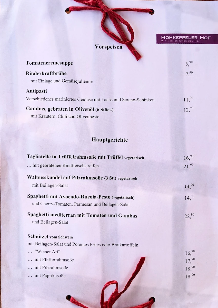 Speisekarte photo 1