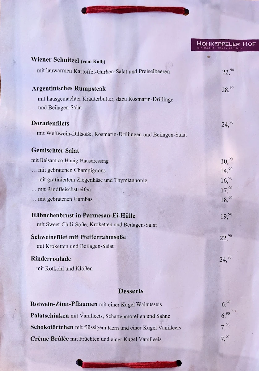 Speisekarte photo 2