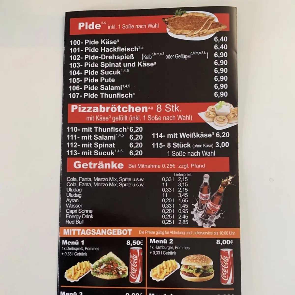 Speisekarte photo 2