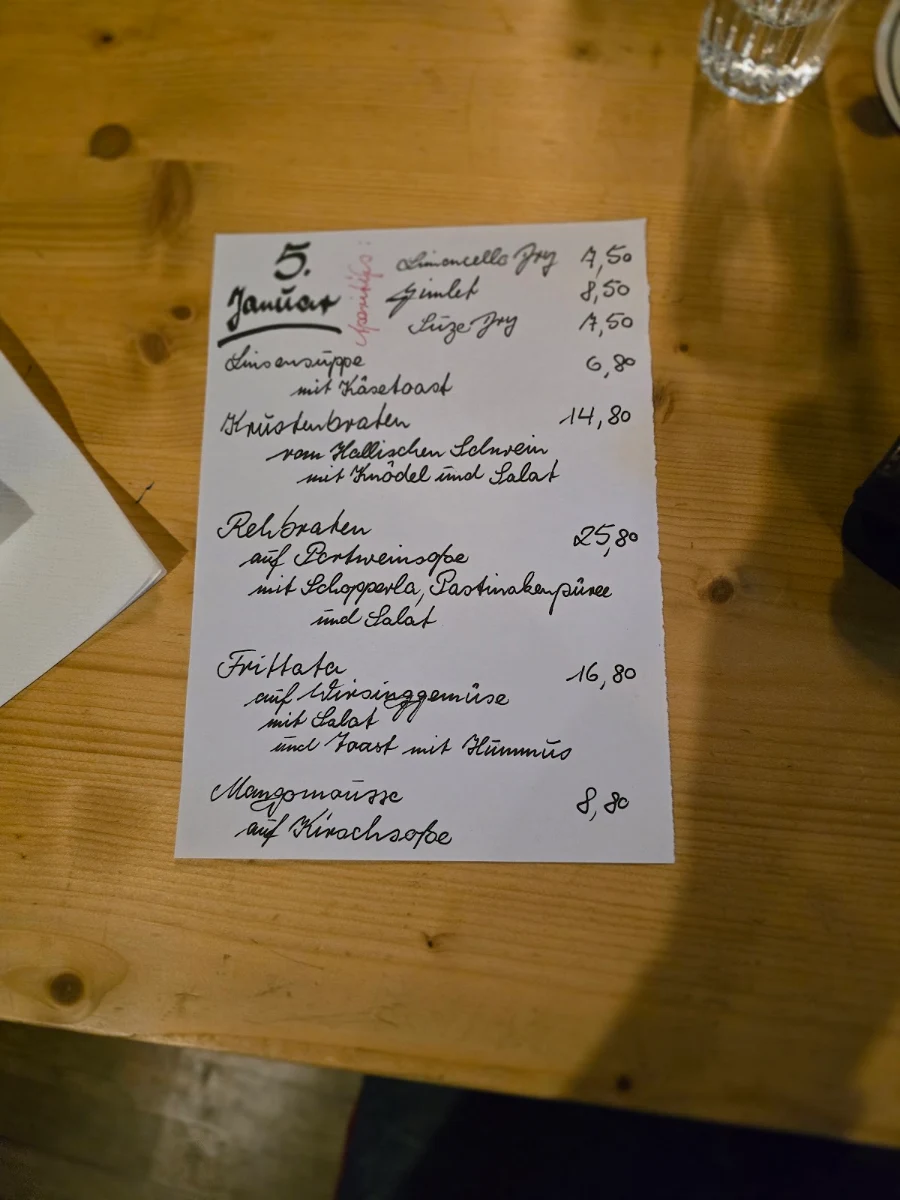 Speisekarte photo 1