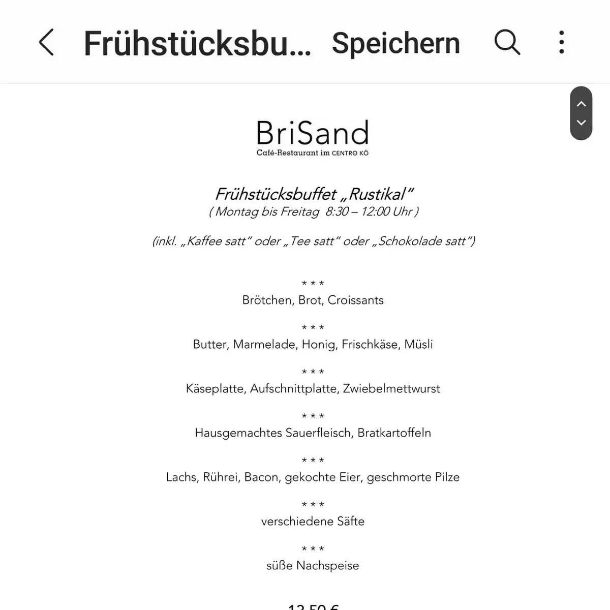 Speisekarte photo 1