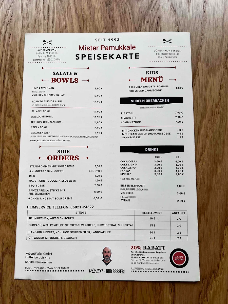 Speisekarte photo 2