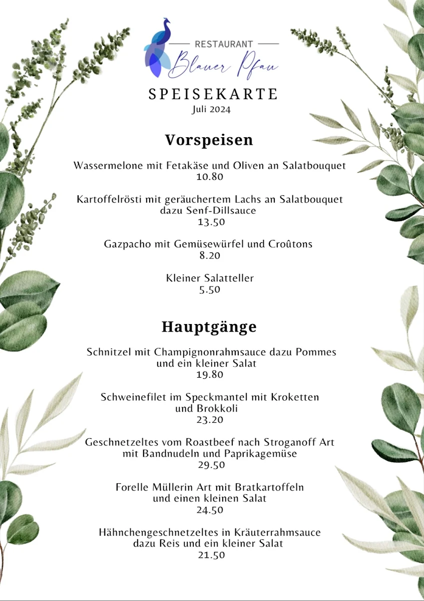 Speisekarte photo 1