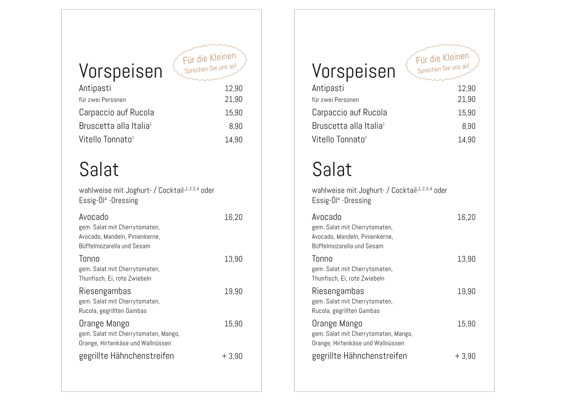 Speisekarte photo 7