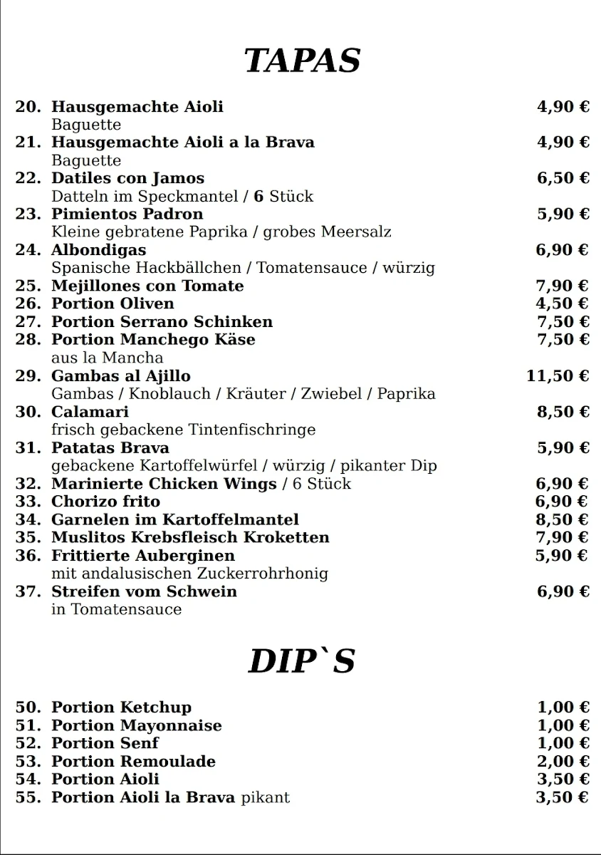 Speisekarte photo 2
