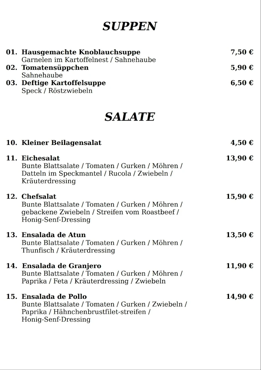 Speisekarte photo 3