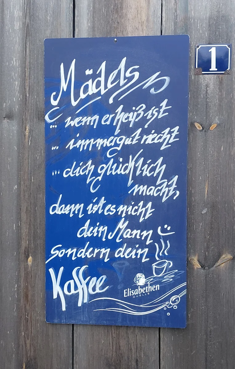 Speisekarte, Wirtshaus zur Bergmühle