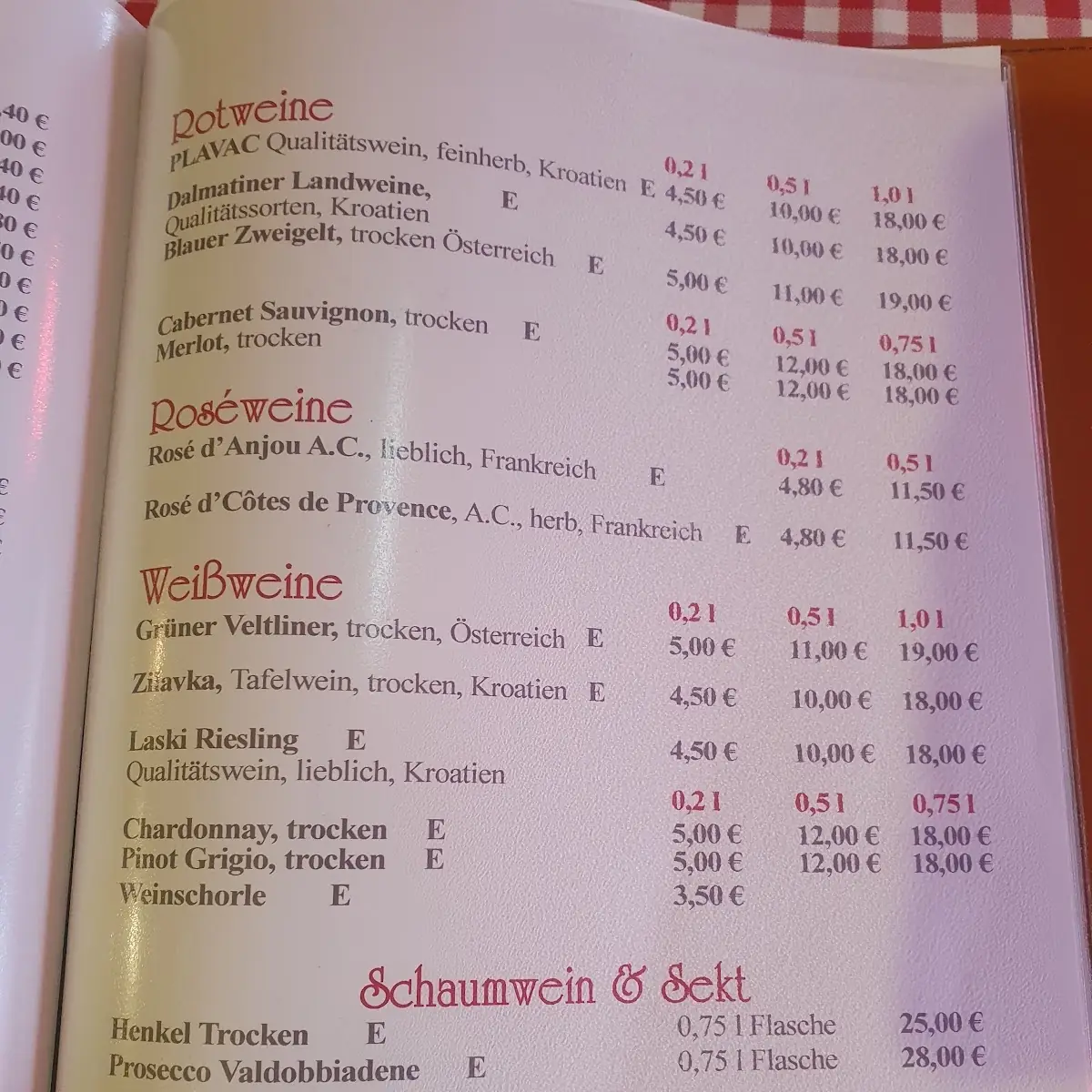 Speisekarte photo 2