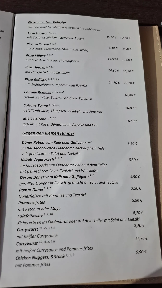 Speisekarte photo 1