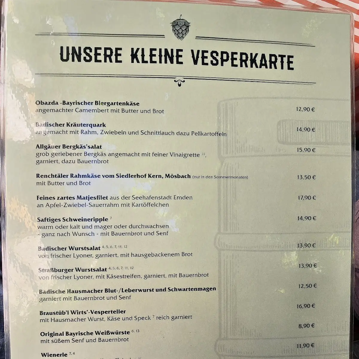 Speisekarte photo 2