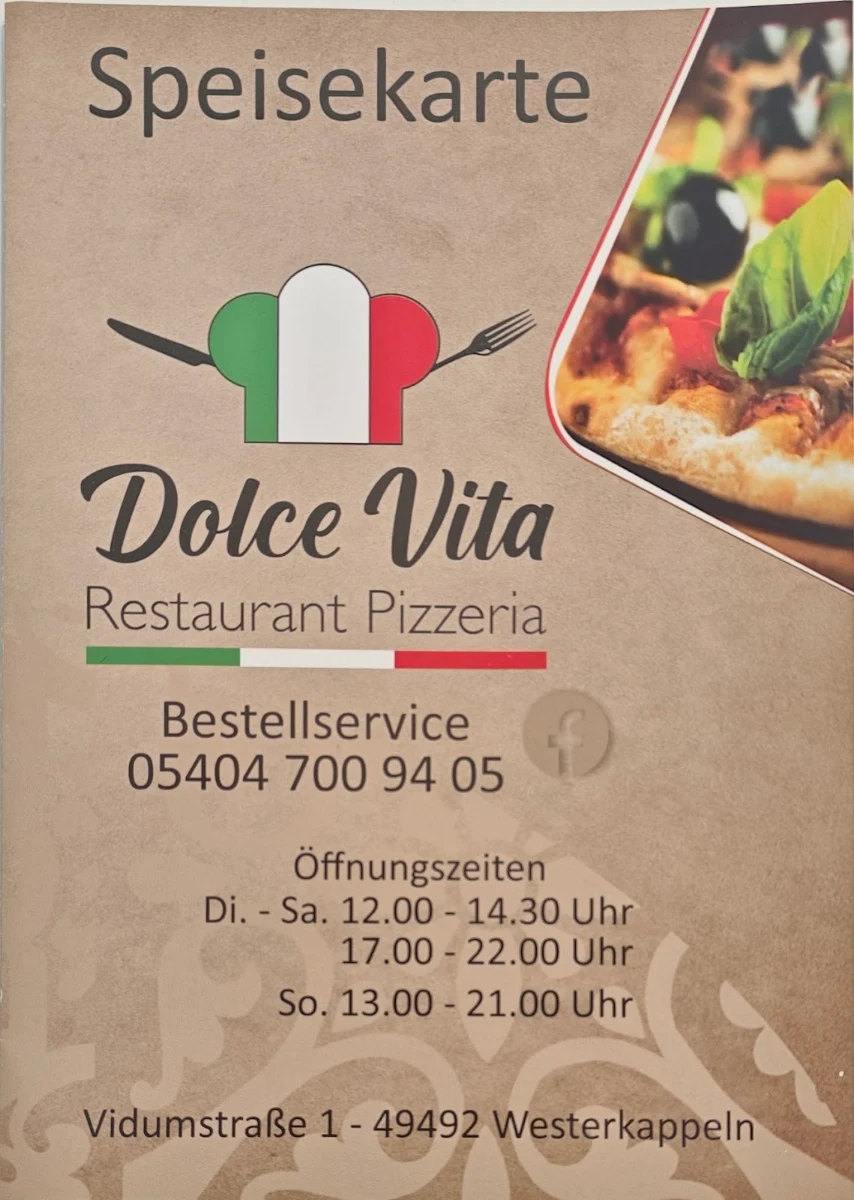 Speisekarte, Dolce Vita