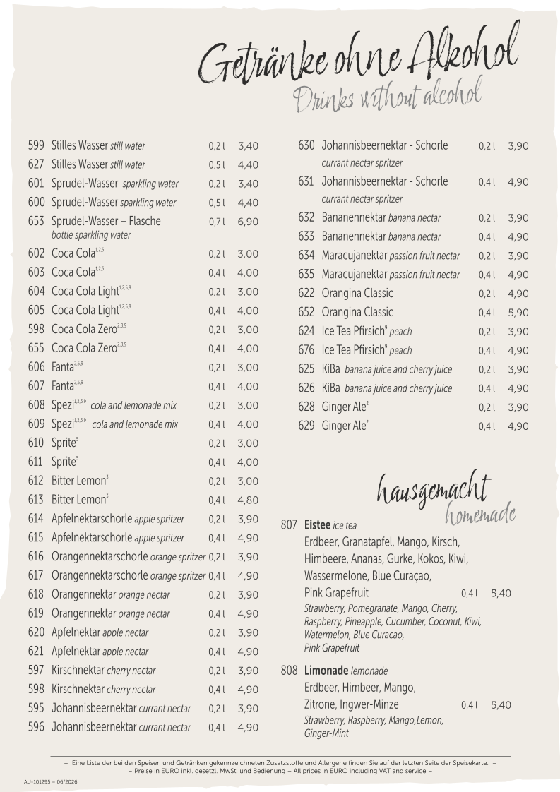 Speisekarte photo 1