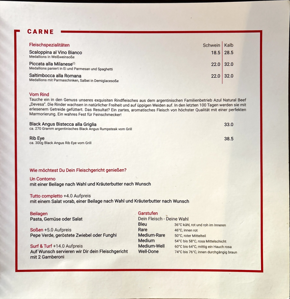 Speisekarte photo 2