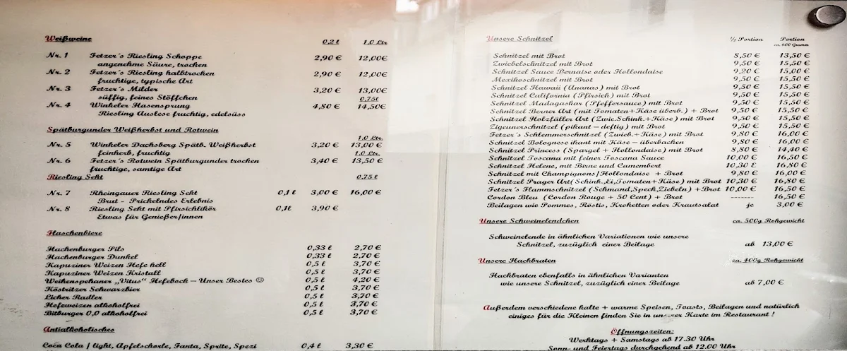 Speisekarte photo 2