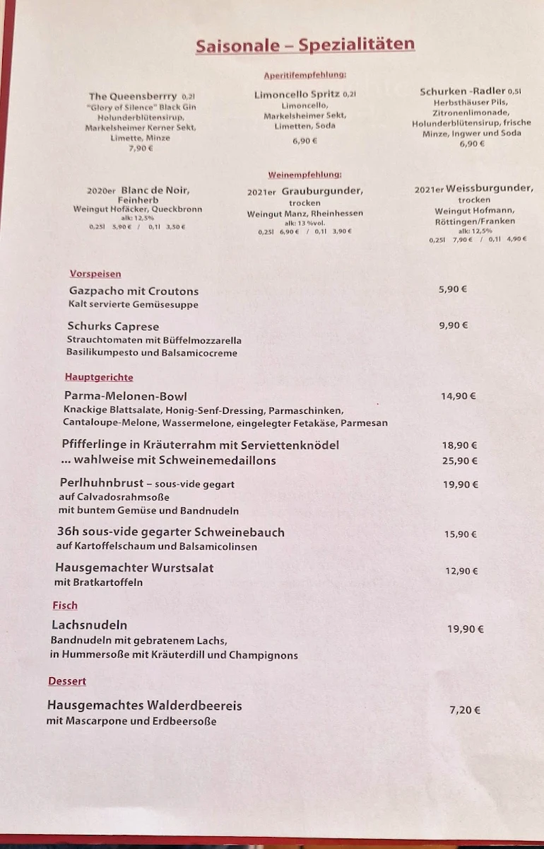 Speisekarte photo 2