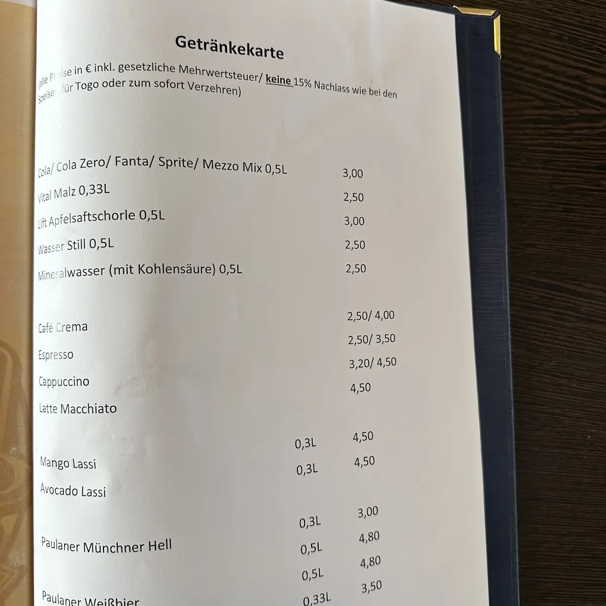 Speisekarte photo 5