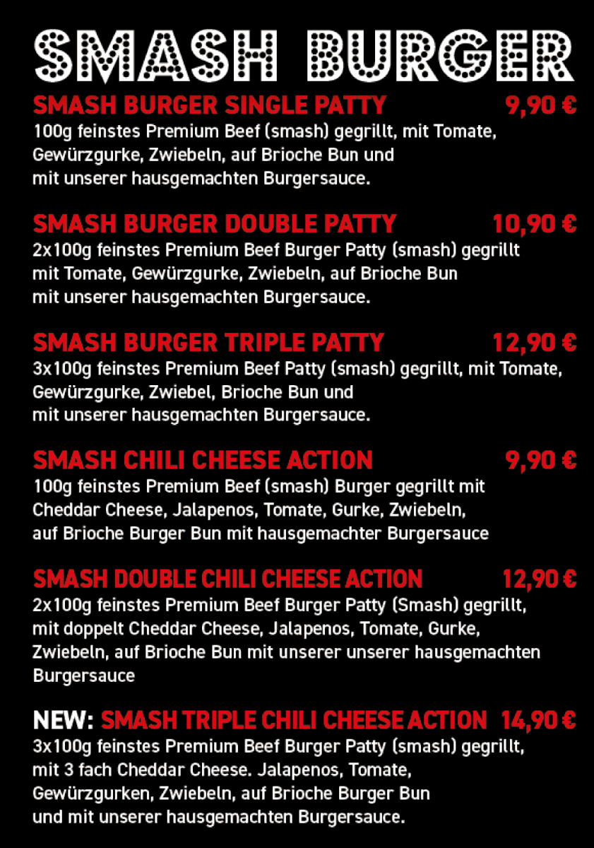 Speisekarte, Loewe Burger 2.0