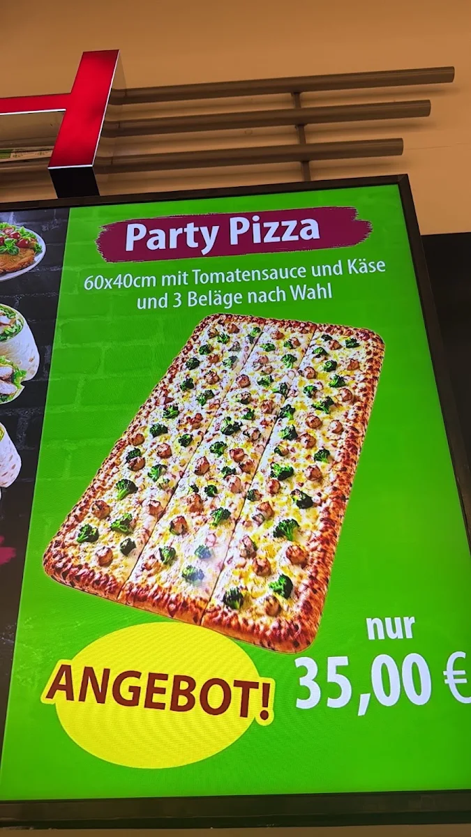 Speisekarte, Pizza Fresh im Rewe Center