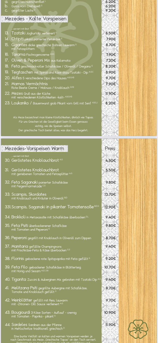 Speisekarte photo 9