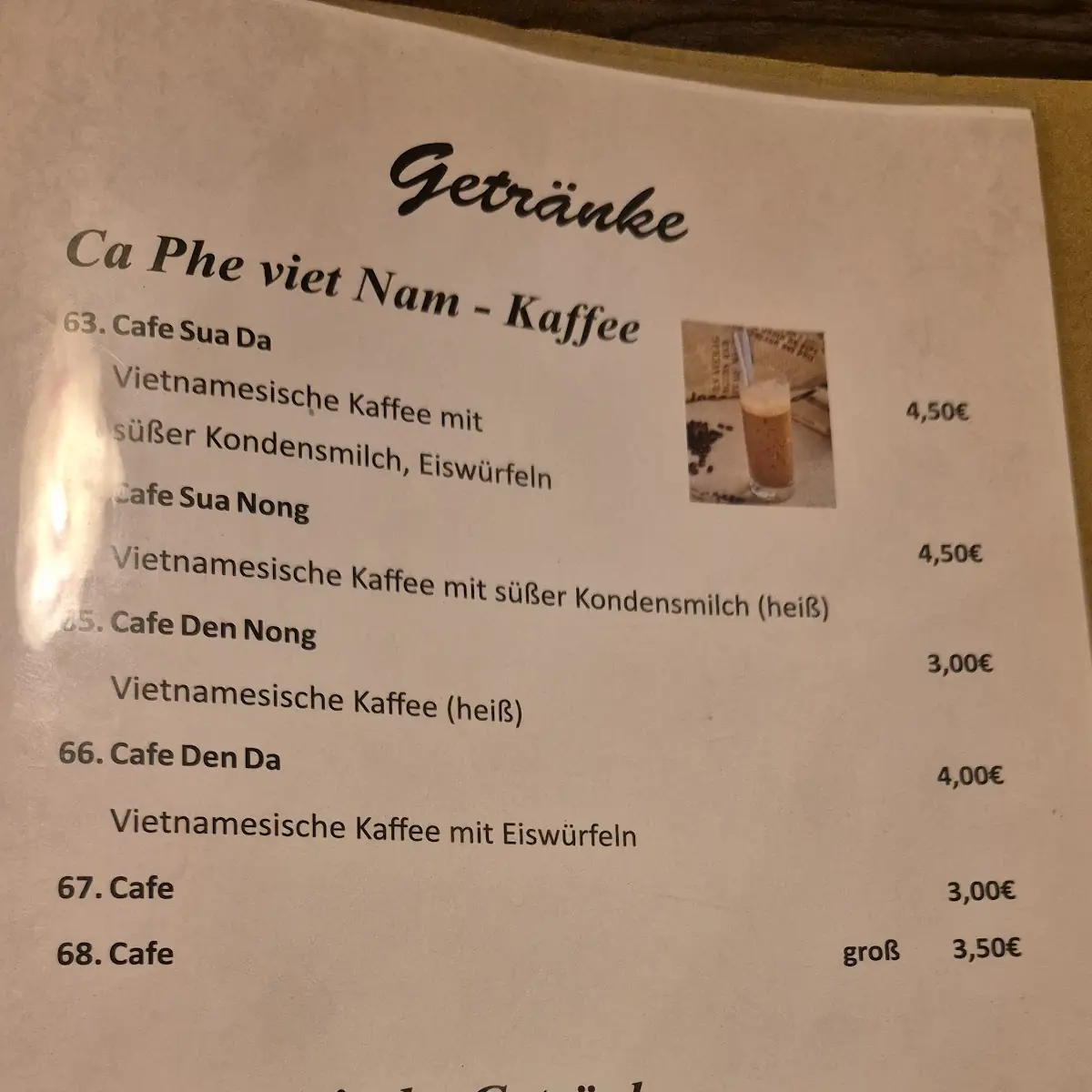 Speisekarte photo 2