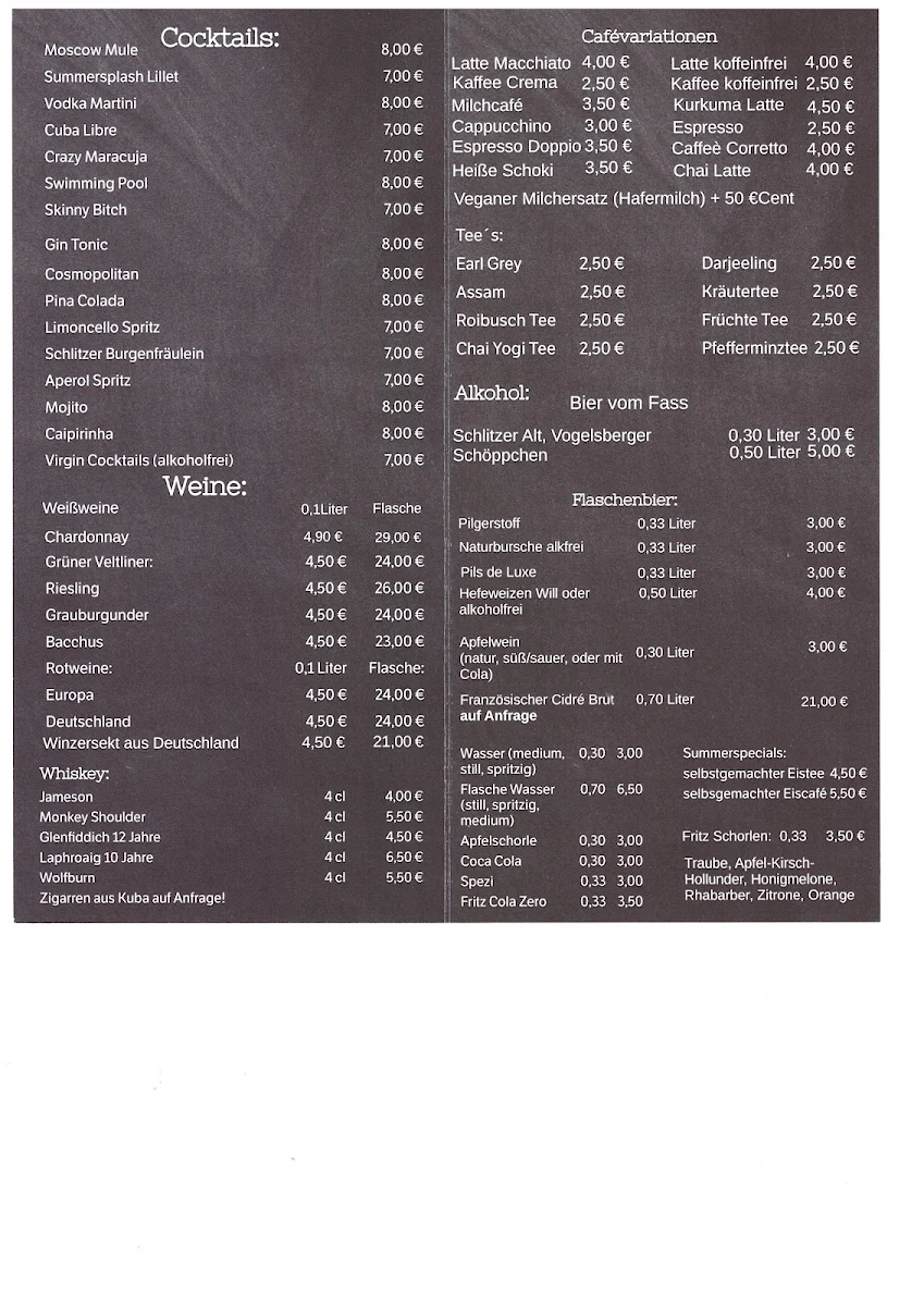 Speisekarte photo 2