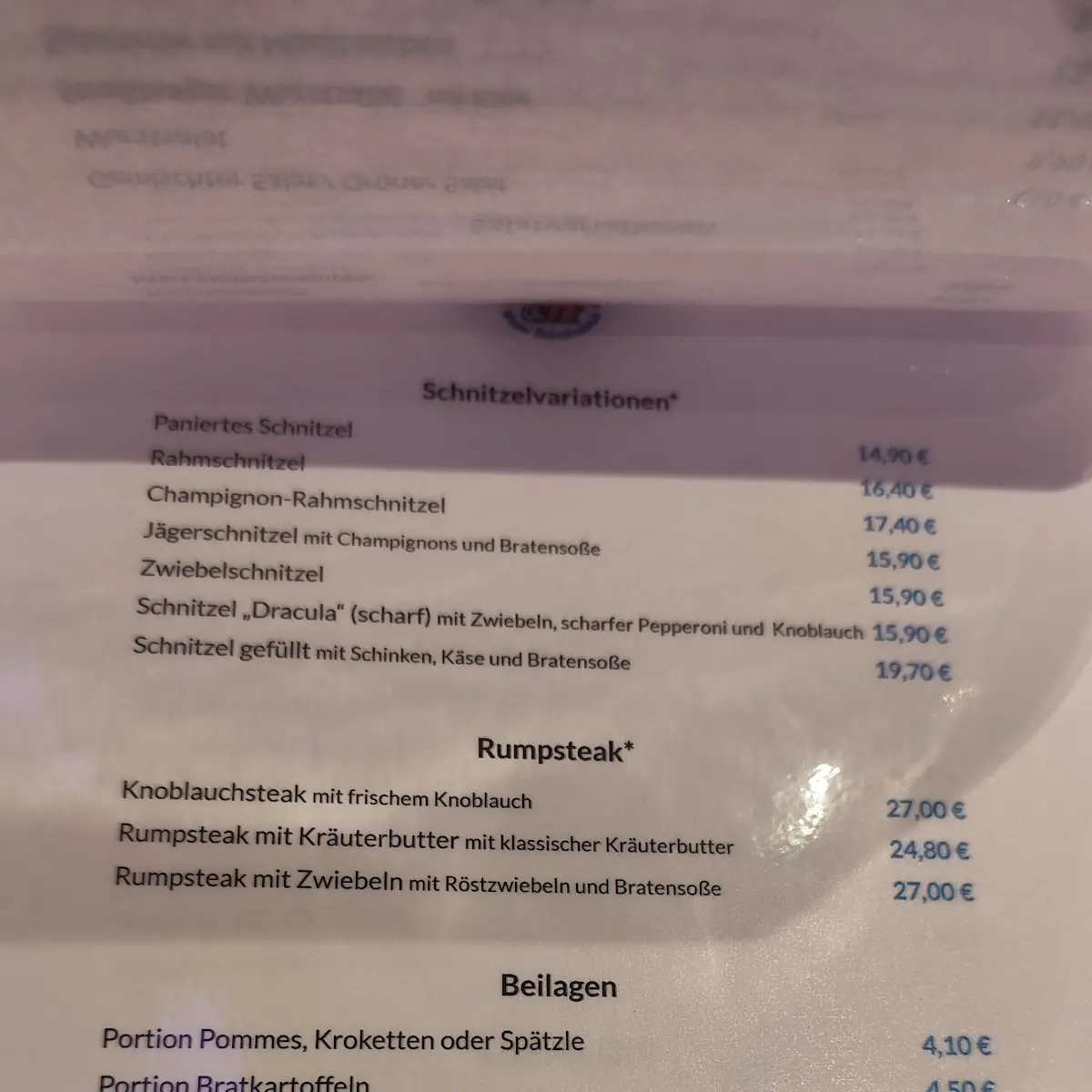 Speisekarte photo 3