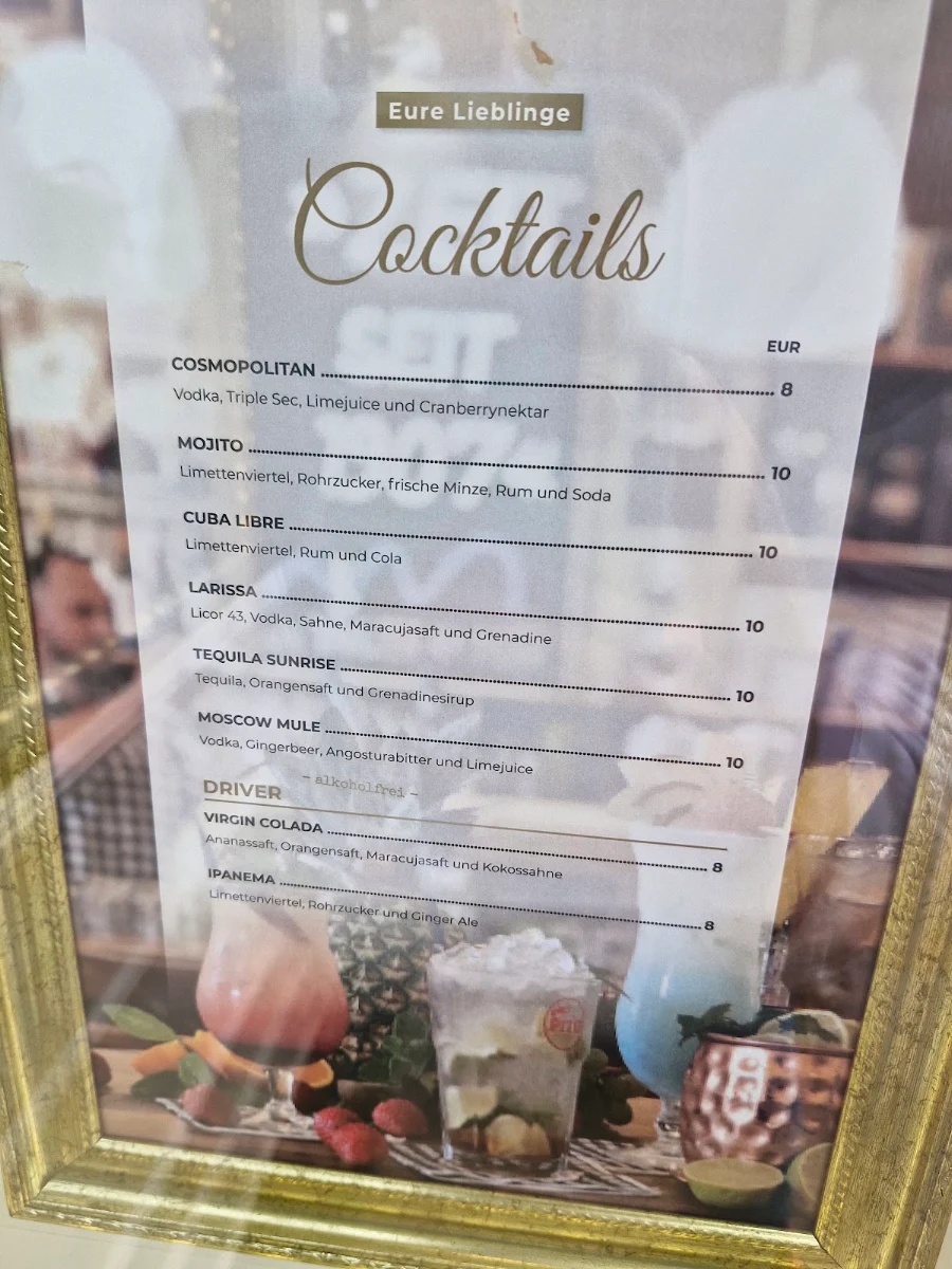 Speisekarte, Mahlzeit Am Meer