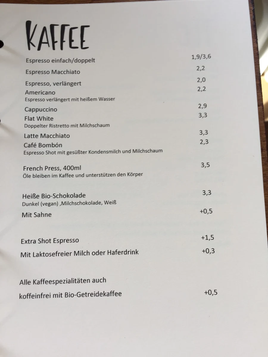 Speisekarte photo 5