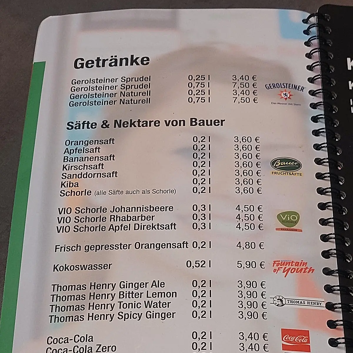 Speisekarte photo 1
