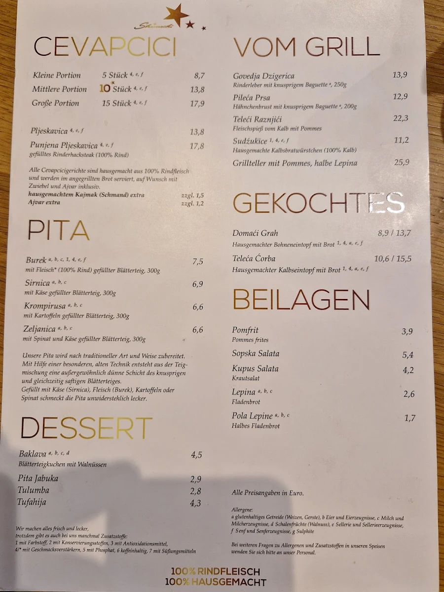 Speisekarte photo 5