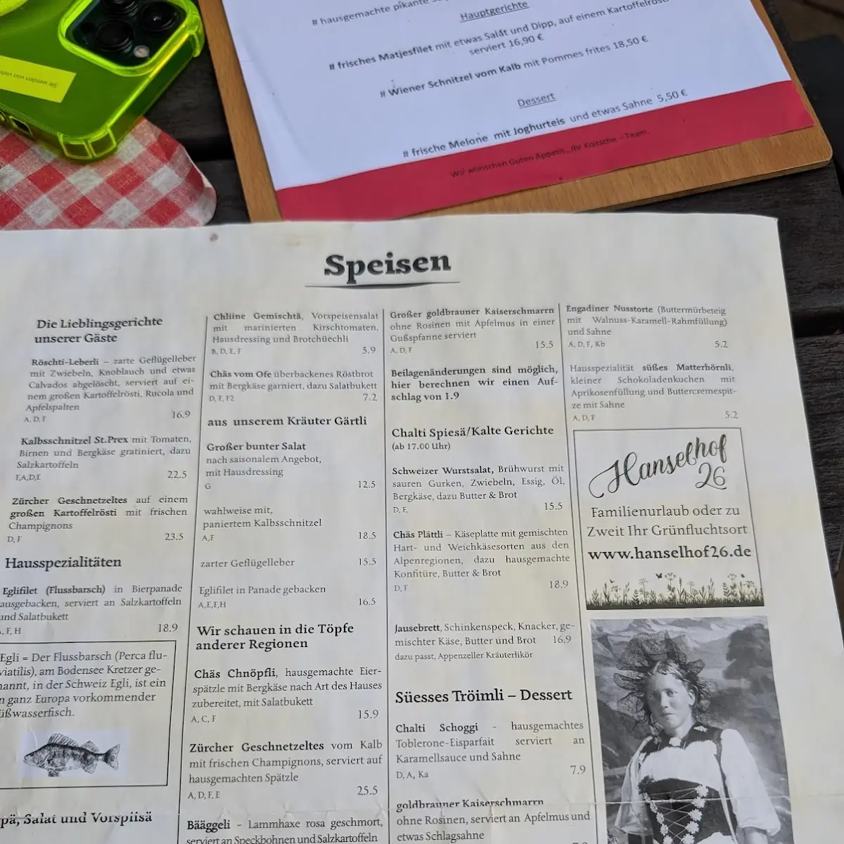 Speisekarte photo 2