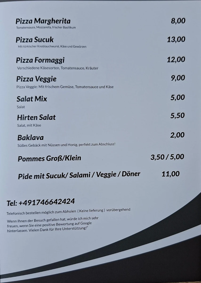 Speisekarte photo 2