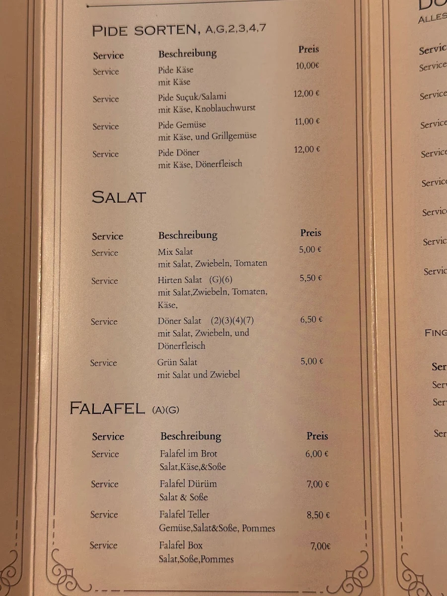 Speisekarte photo 3